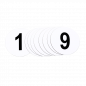 Preview: Magnetic sign  w.starter number round form (diverse numbers)